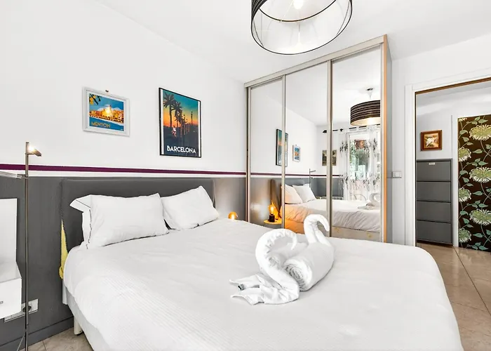 شقة Royal Monceau Menton, Plein Centre, Terrasse *